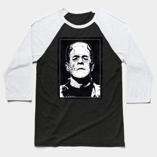 FRANKENSTEIN (Black and White) Baseball T-Shirt